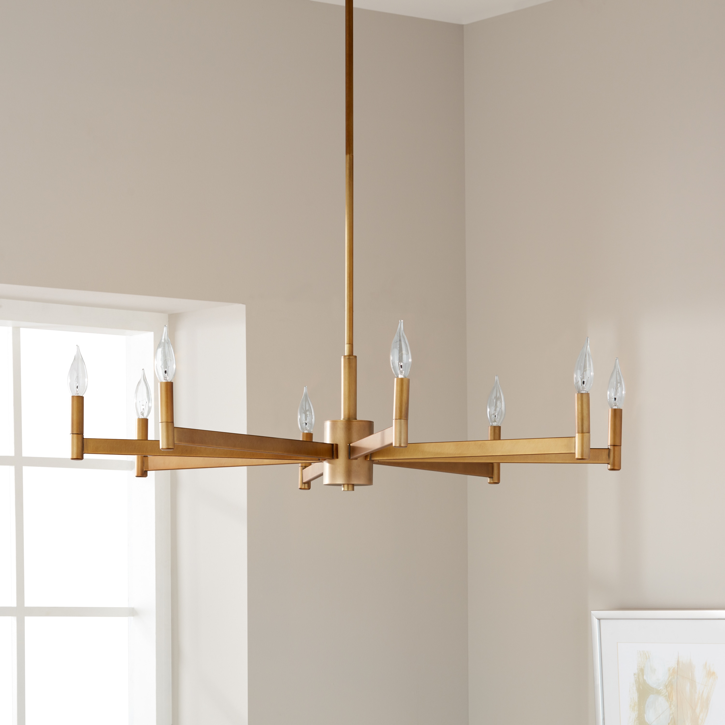 Kichler Lighting Erzo Collection 8-light Natural Brass Chandelier - Chandeliers For Bedrooms by Overstock.com