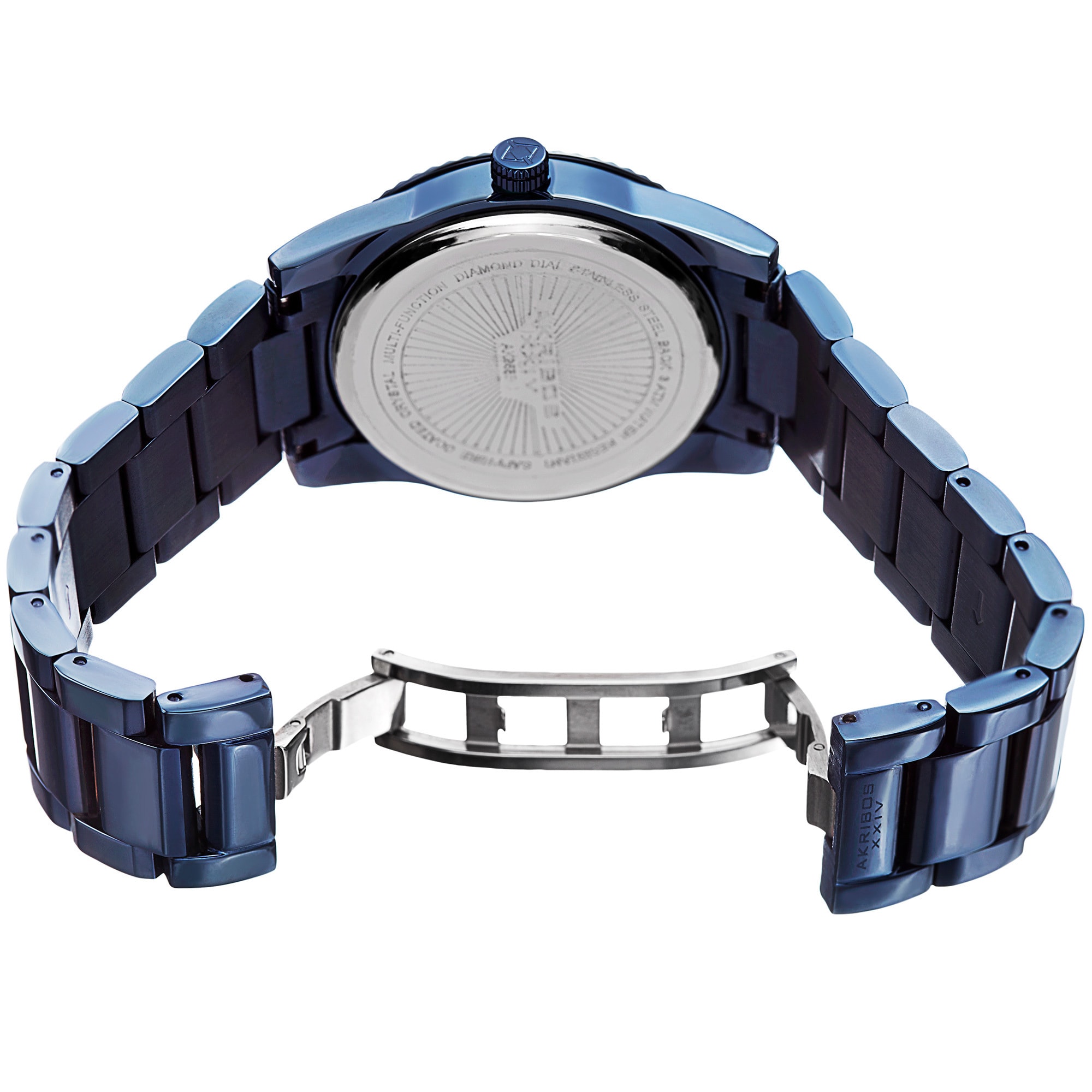 Arkibos watch, blue face with crystals. Men main image 4