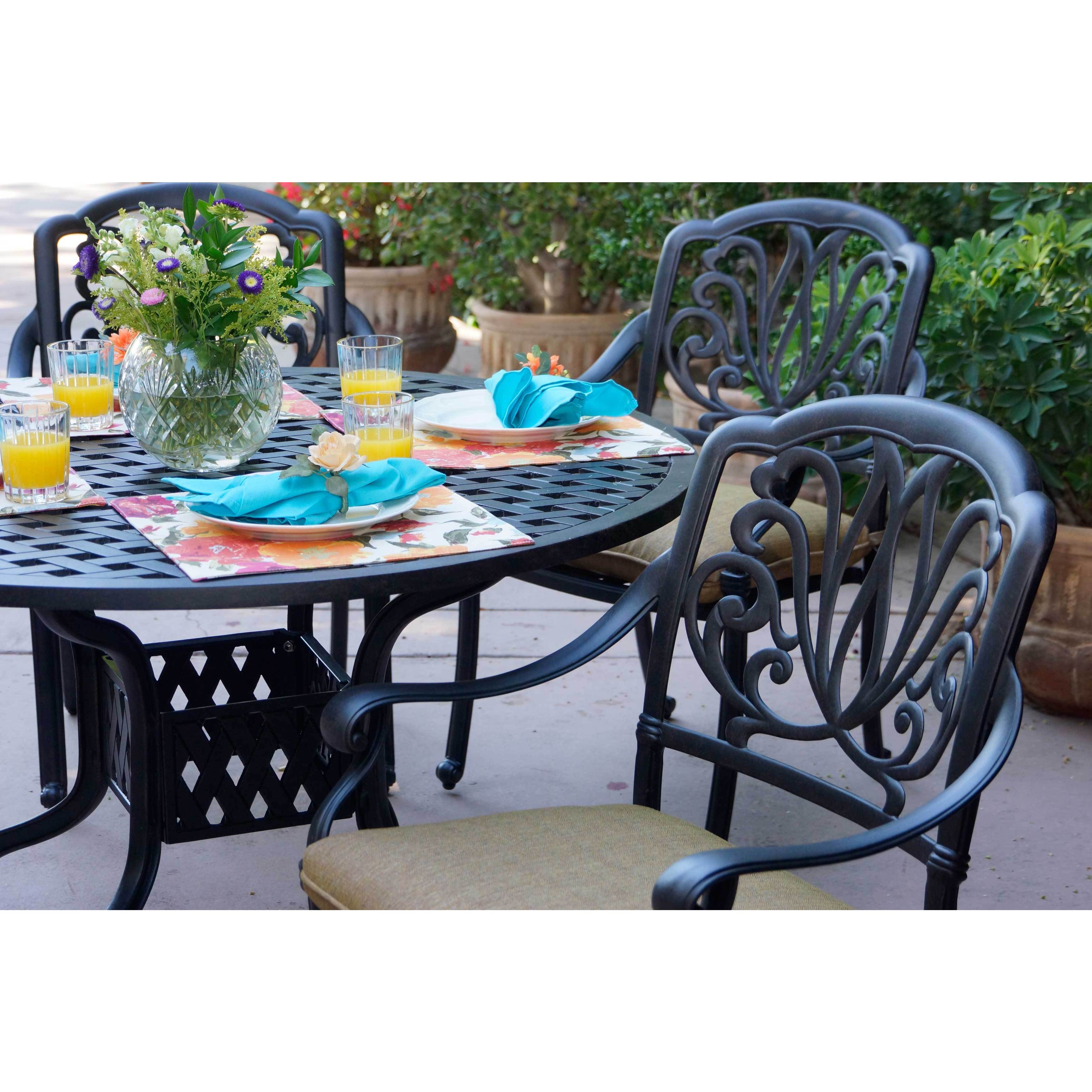 Shop Elisabeth Outdoor Chairs Set Of 4 Antique Bronze On Sale Overstock 13325521