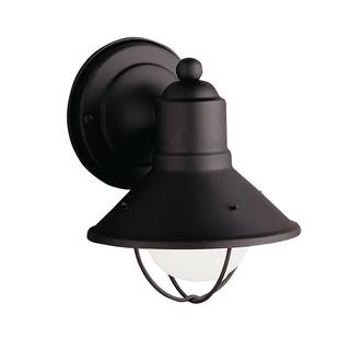Kichler Lighting Seaside Collection 1-light Black Outdoor Wall Sconce