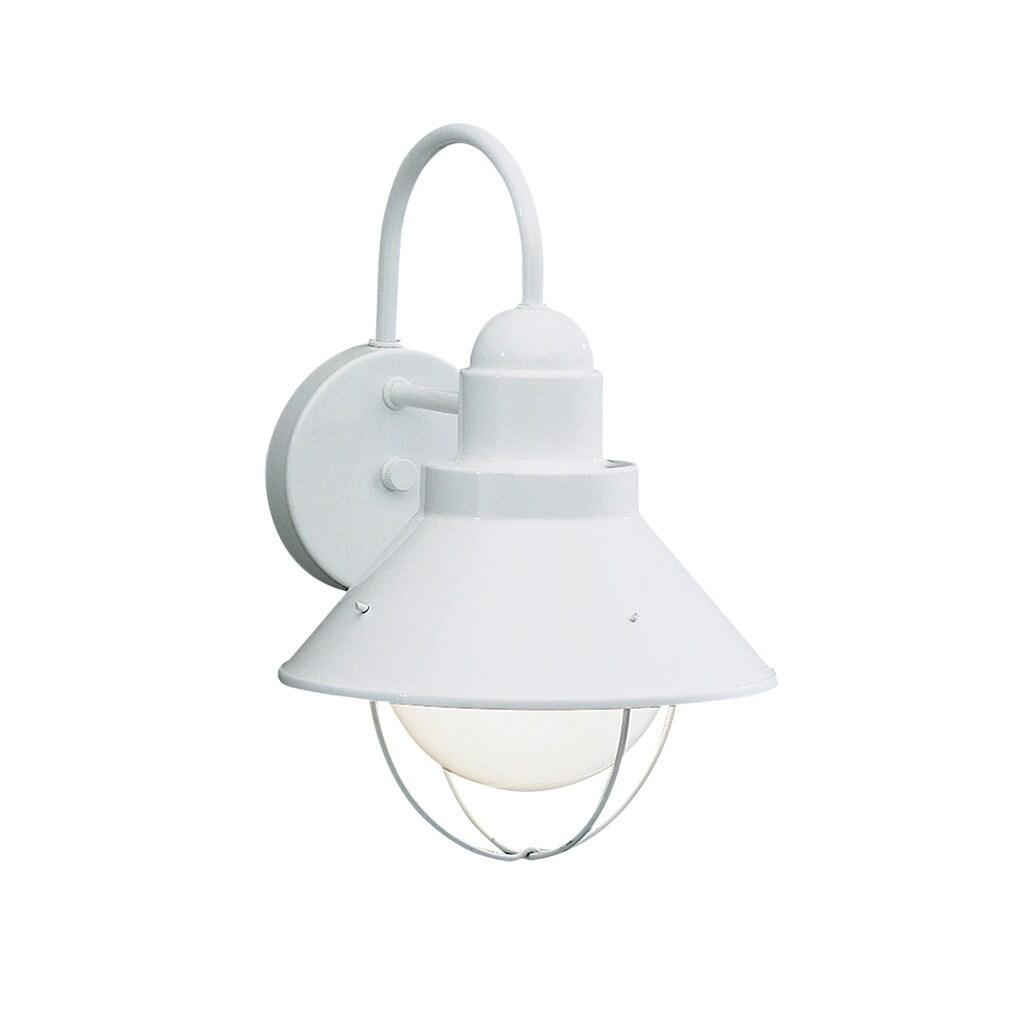 Kichler Lighting Seaside Collection White Outdoor 1-light Wall Sconce