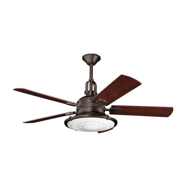 Kichler Lighting Kittery Point Collection 52 Inch Olde Bronze Kichler Lighting Kittery Point Collection 52 Inch Olde Bronze Ceiling Fan W Light