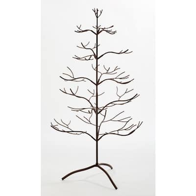 Metal Brown 36-inch Ornament Tree