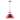Golden Lighting Duncan Pewter Rod/Red Shade 1-light Pendant