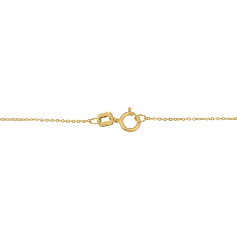 Fremada 10k Gold Heart Necklace (18 inches)