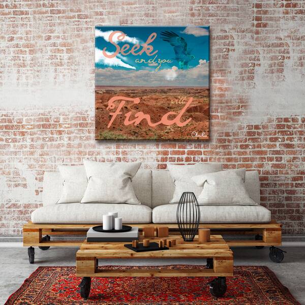 slide 2 of 6, Olivia Rose 'Seek & Find' Inspirational Canvas Art