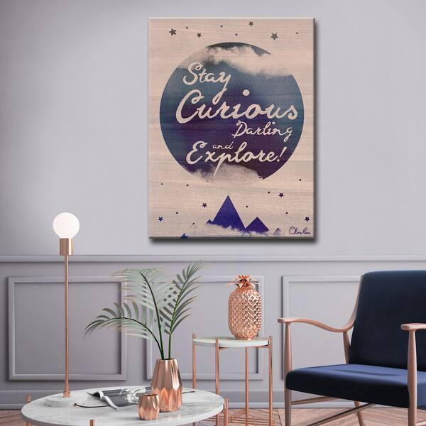 slide 2 of 6, Olivia Rose 'Stay Curious' Inspirational Canvas Wall Art