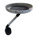 Zone Tech White Car Swivel Tray and Storage Bin