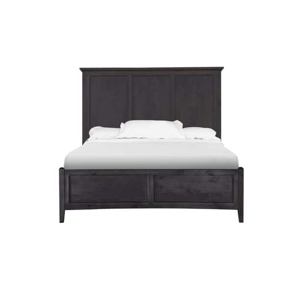 Magnussen Home Furnishings Mill River Weathered Charcoal Finish Wood And Veneer King Panel Bed Overstock 13328815