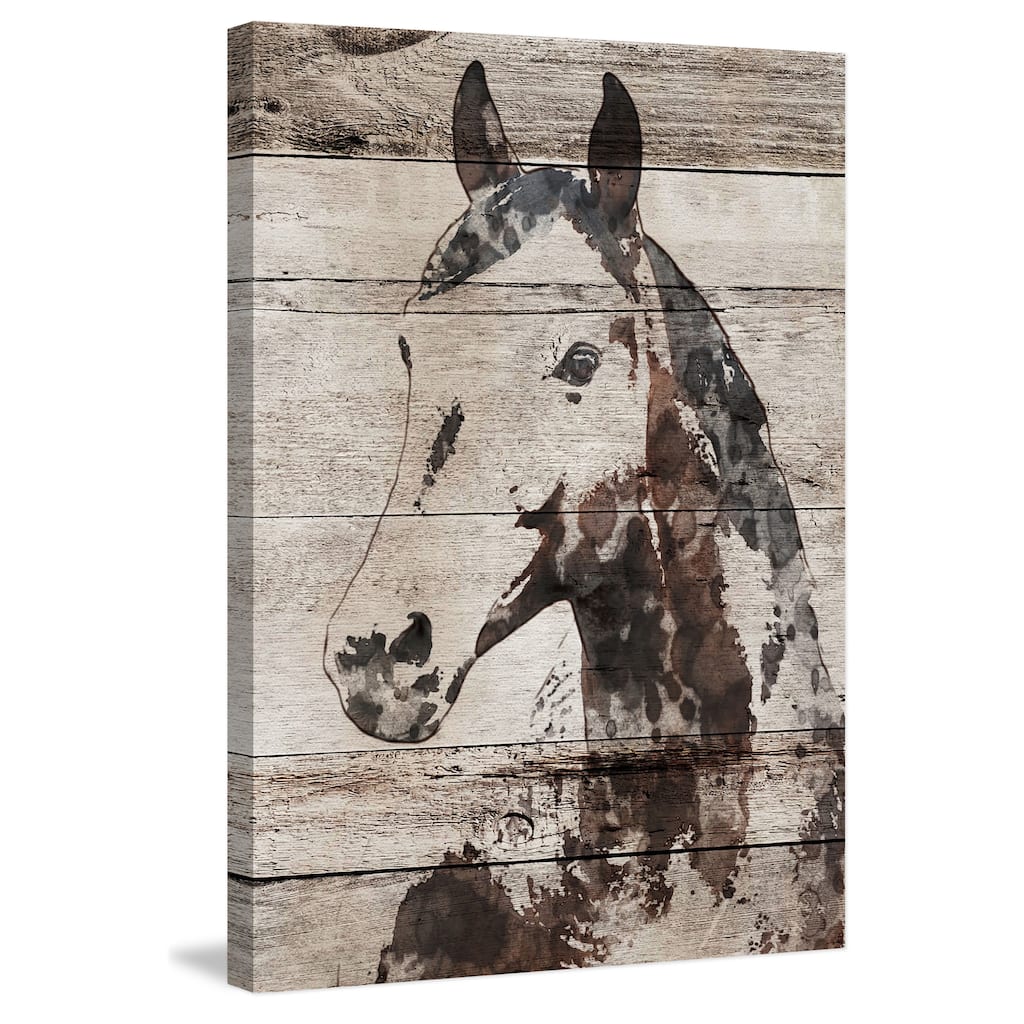 Marmont Hill - 'Picolino Horse' by Irena Orlov Painting Print on Wrapped Canvas - Multi-Color