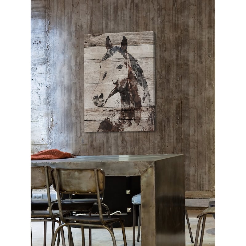 Marmont Hill - 'Picolino Horse' by Irena Orlov Painting Print on Wrapped Canvas - Multi-Color