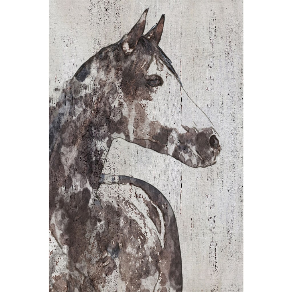 Marmont Hill - 'Rocky Horse' by Irena Orlov Painting Print on Wrapped Canvas - Multi-Color