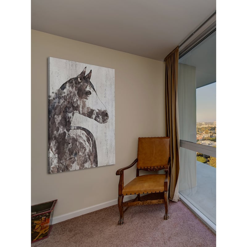 Marmont Hill - 'Rocky Horse' by Irena Orlov Painting Print on Wrapped Canvas - Multi-Color