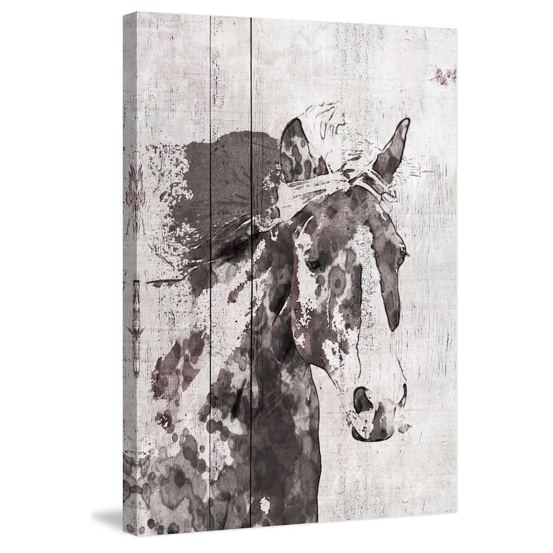 Marmont Hill - 'Scarlet Horse 1' by Irena Orlov Painting Print on Wrapped Canvas - Multi-Color