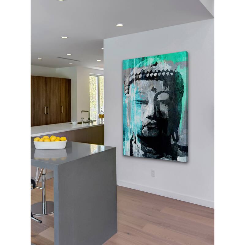 Marmont Hill - 'Buddha Giant' by Rick Martin Painting Print on Wrapped Canvas - Multi-Color