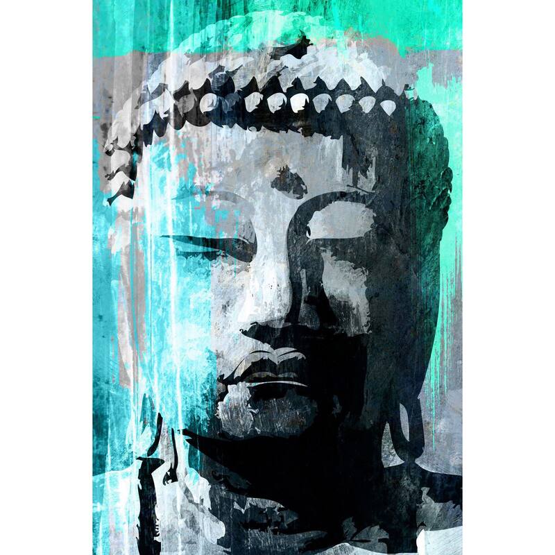 Marmont Hill - 'Buddha Giant' by Rick Martin Painting Print on Wrapped Canvas - Multi-Color