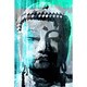 preview thumbnail 2 of 5, Marmont Hill - 'Buddha Giant' by Rick Martin Painting Print on Wrapped Canvas - Multi-Color