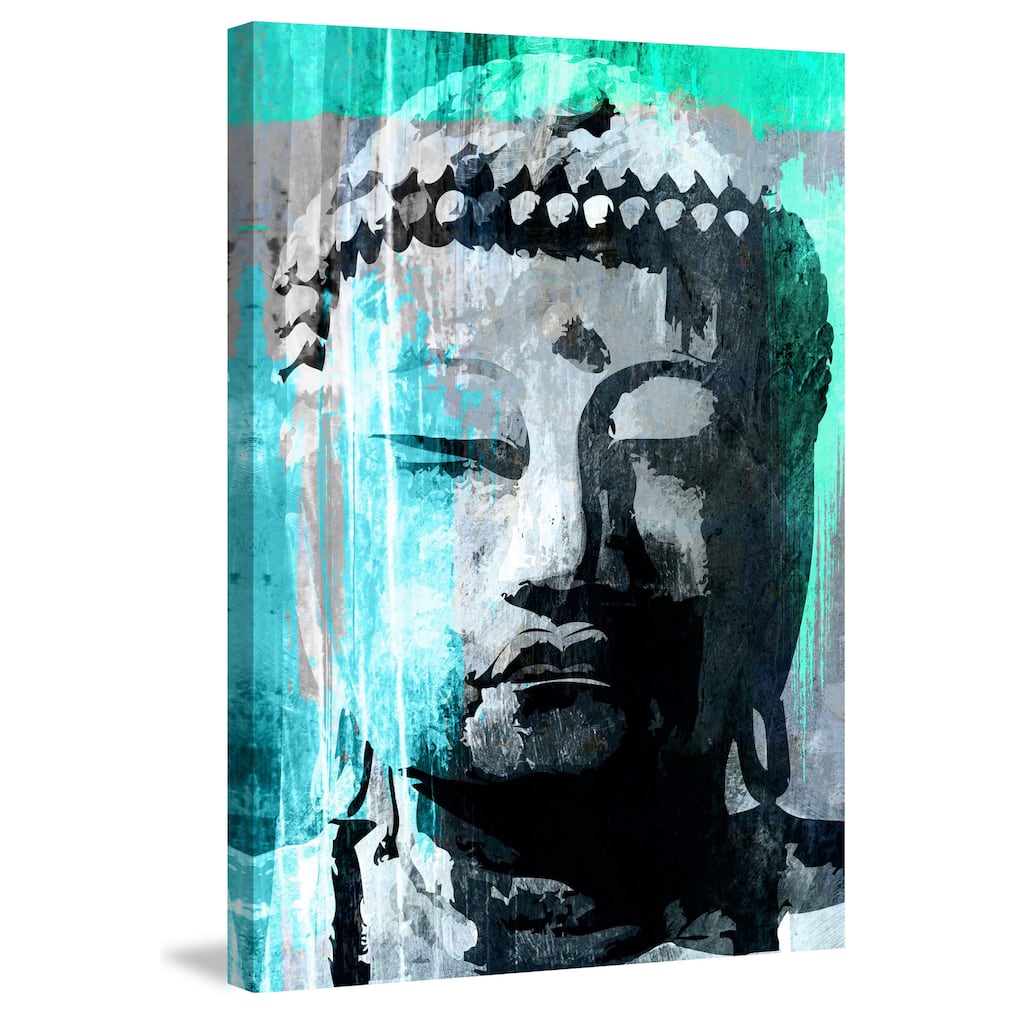 Marmont Hill - 'Buddha Giant' by Rick Martin Painting Print on Wrapped Canvas - Multi-Color
