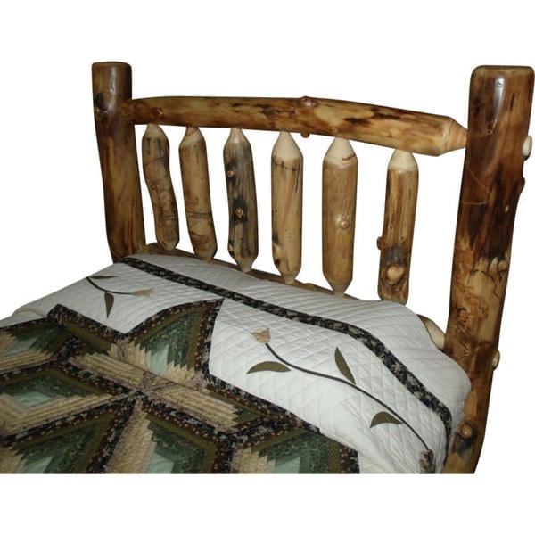 Rustic Aspen Log Mission Style Headboard Only On Free Rustic Aspen Log Mission Style Headboard Only On Free Shipping Today 13329065