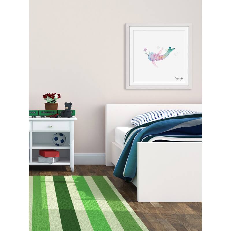 Marmont Hill - 'Watercolor Fish' by Maya Gur Framed Painting Print - Multi-Color