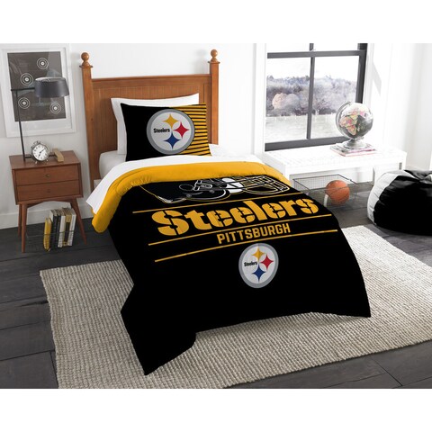 The Northwest Company NFL Pittsburgh Steelers Draft Twin 2-piece Comforter Set