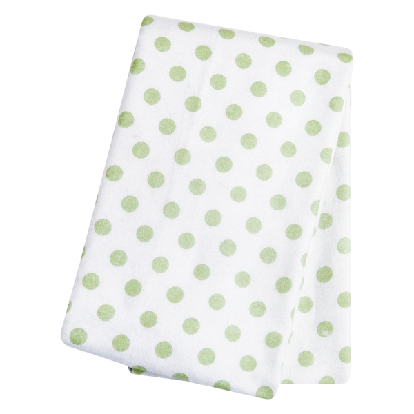 Trend Lab Sage Dot Flannel Deluxe Swaddle Blanket