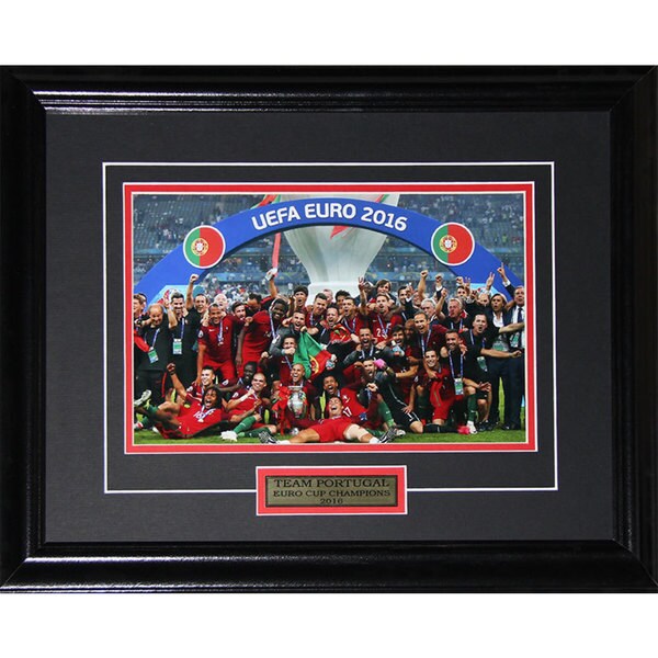 2016 Team Portugal Euro Cup Champions 8-inch x 12-inch Framed Photograph