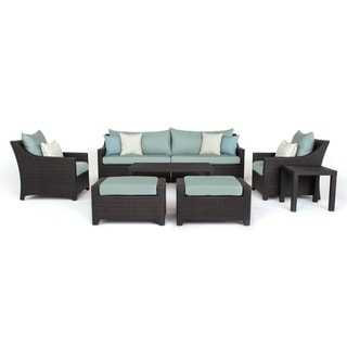 Deco Sofa and Club Chair Set Spa Blue RST Brands