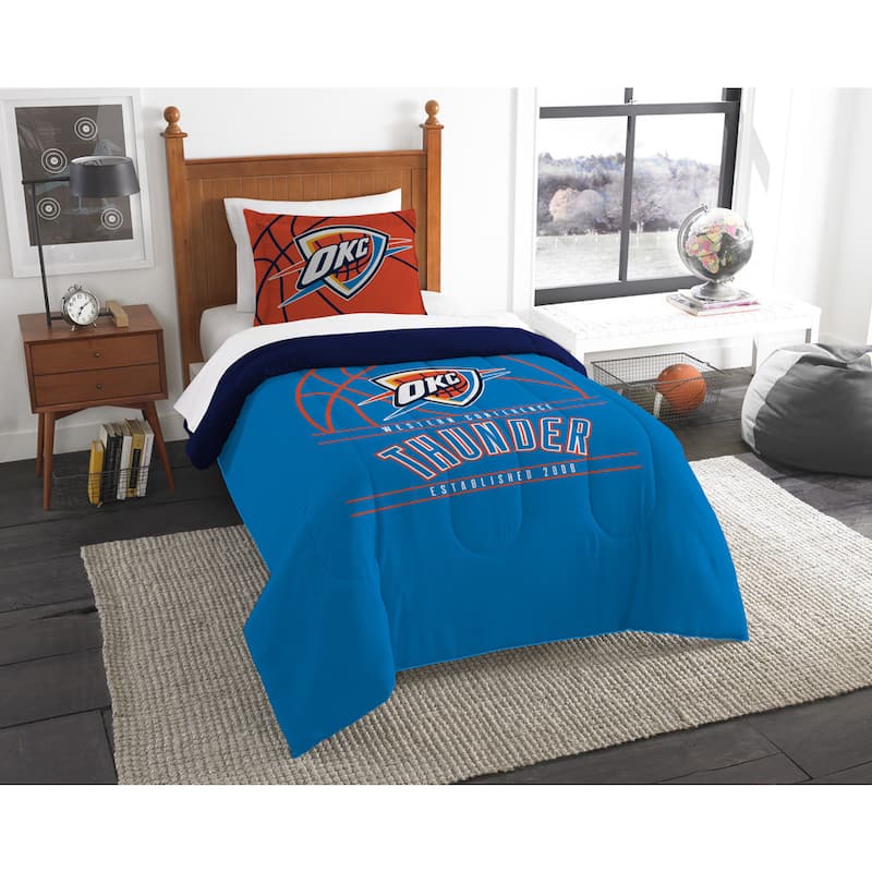 NBA Oklahoma City Thunder Reverse Slam Twin 2-piece Comforter Set