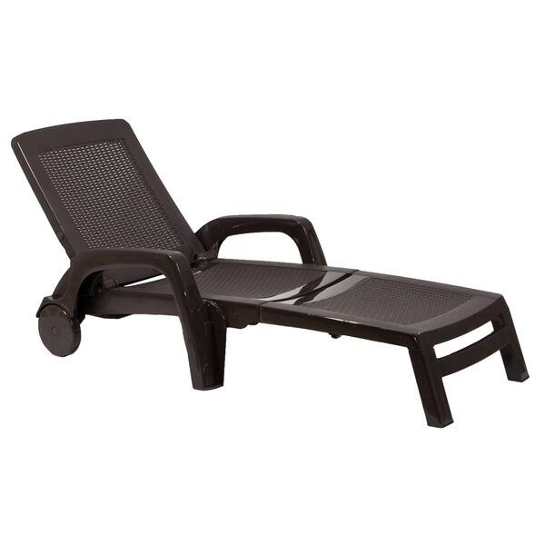 Miami Brown Folding Lounge Chair Shopping The Best Deals on Chaise Lounges