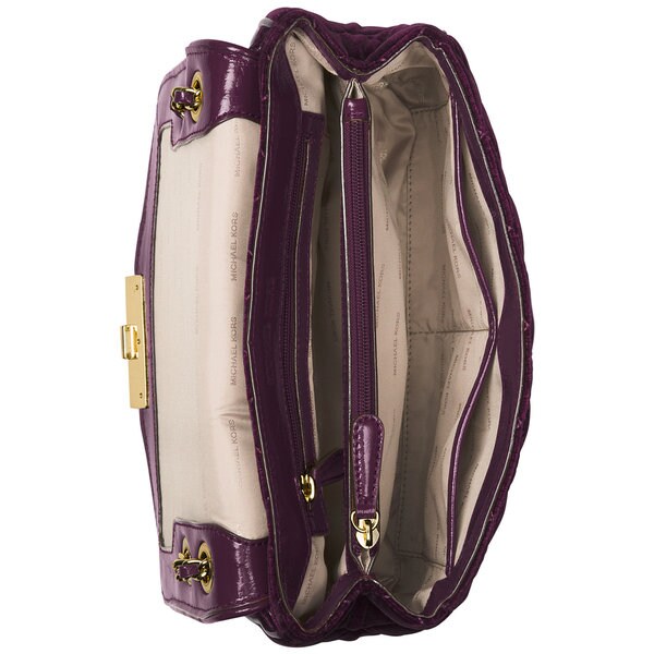 MICHAEL KORS Purple Kempton Nylon Shoulder Bag Crossb… - Gem