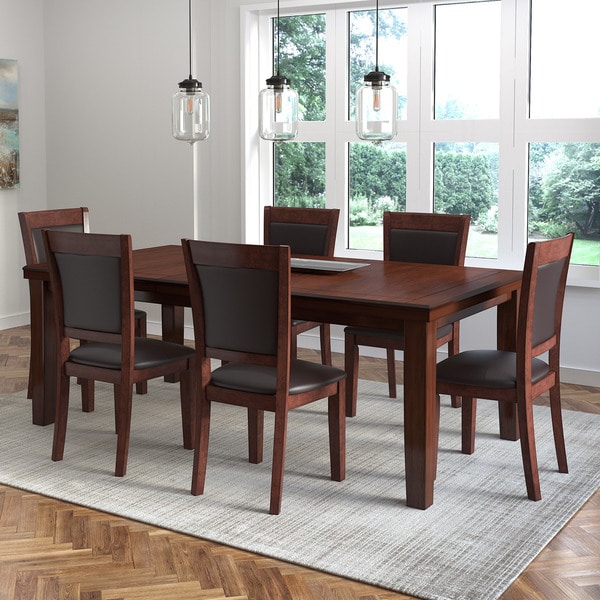 CorLiving 7-Piece Extendable Dining Set - Overstock - 13330897