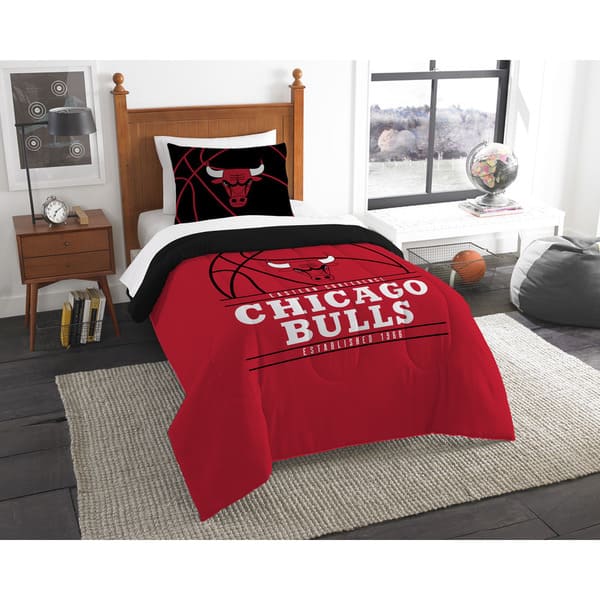 slide 1 of 1, The Northwest Company NBA Chicago Bulls Reverse Slam Twin 2-piece Comforter Set