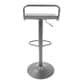 preview thumbnail 7 of 8, Emery Industrial Adjustable Bar Stool in Black - Set of 2 - N/A