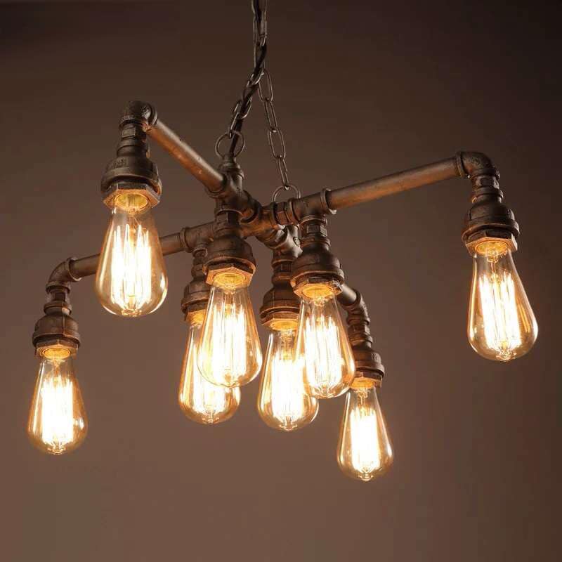 Twinkle Antique Bronze 18 Inch Edison Light Chandelier Overstock 13331129