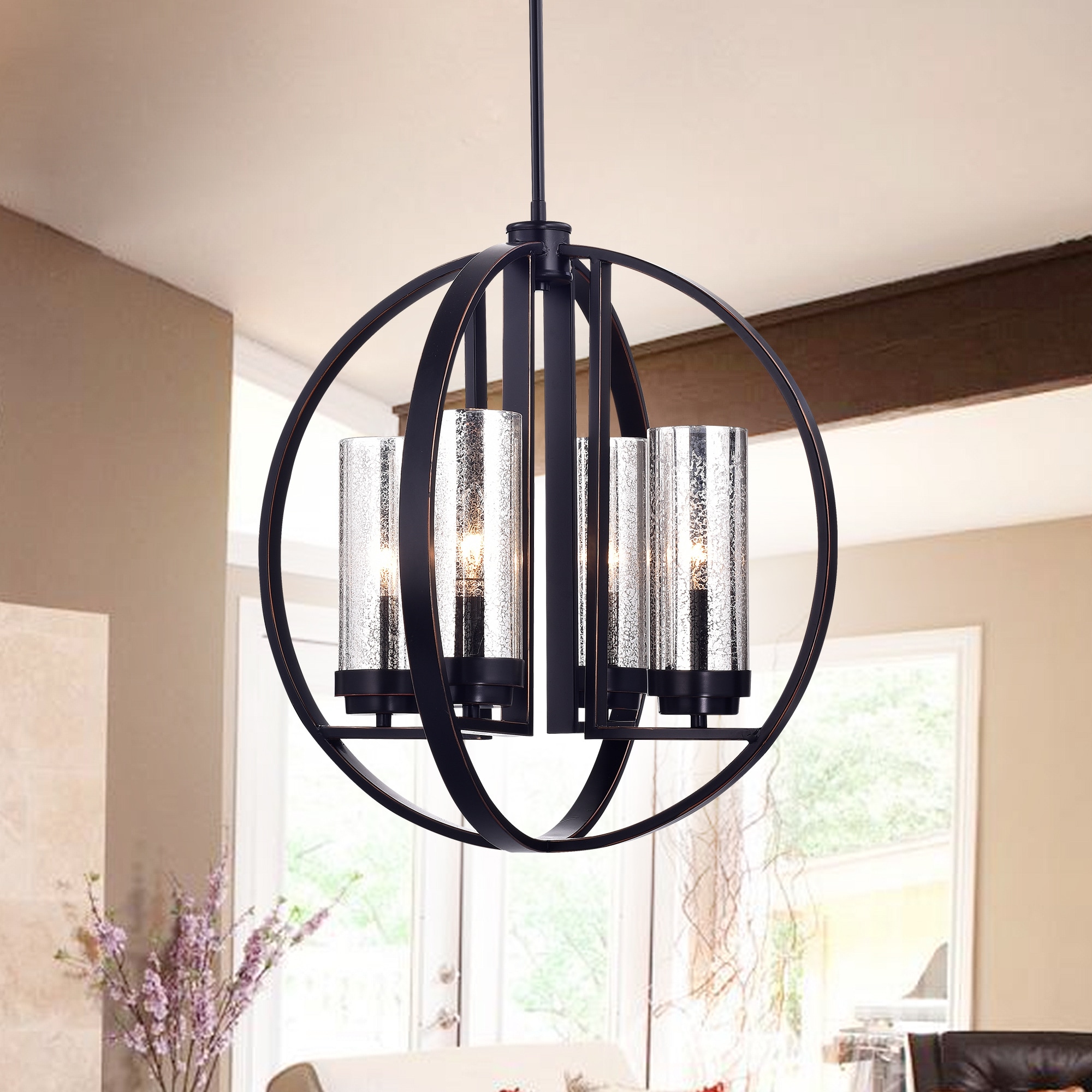 Warehouse of Tiffany Yuval Oil Rubbed Bronze 19-inch Round Pendant Light