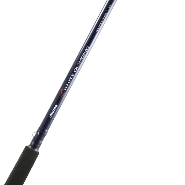 Okuma White Diamond Stainless Steel 8-foot 6-inch 2-piece Downrigger Rod