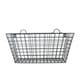 preview thumbnail 1 of 4, Black Metal Long Multi-functional Wall Hanging Wire Basket