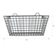 preview thumbnail 6 of 4, Black Metal Long Multi-functional Wall Hanging Wire Basket