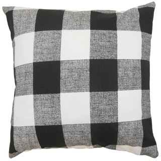 Alfonso Plaid Euro Sham Black White