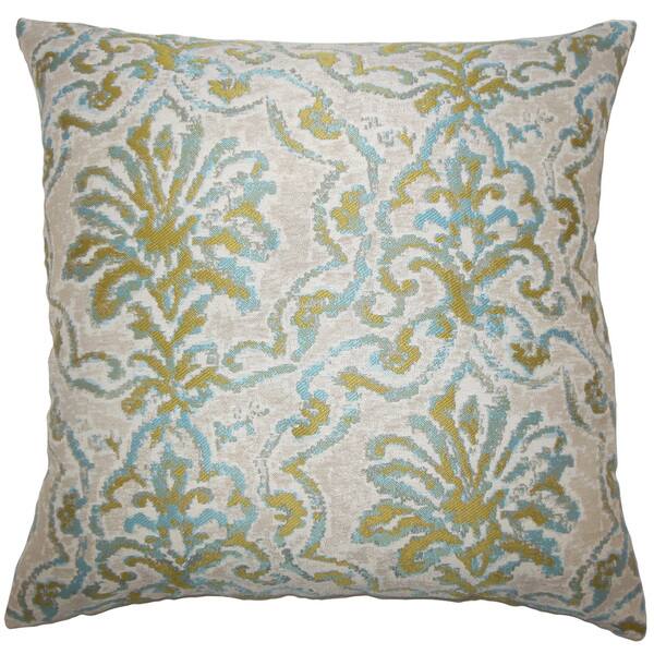 Zain Damask Euro Sham Caribbean Overstock 13333045