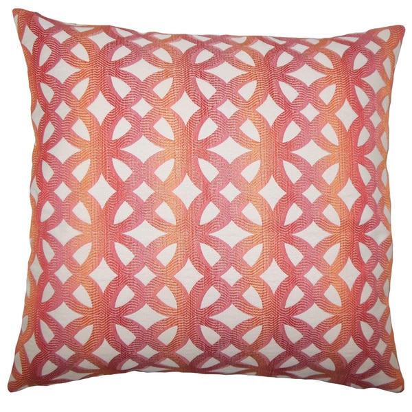 Heulwen Geometric Euro Sham Coral