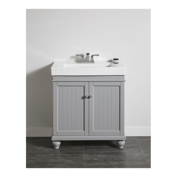 Ove Decors Amber 30 Inch Mist Grey Single Sink Bathroom Vanity Ove Decors Amber 30 Inch Mist Grey Single Sink Bathroom Vanity