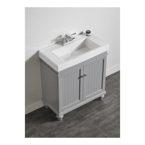 Shop Ove Decors Amber 30 Inch Mist Grey Single Sink Bathroom Vanity Overstock 13338357