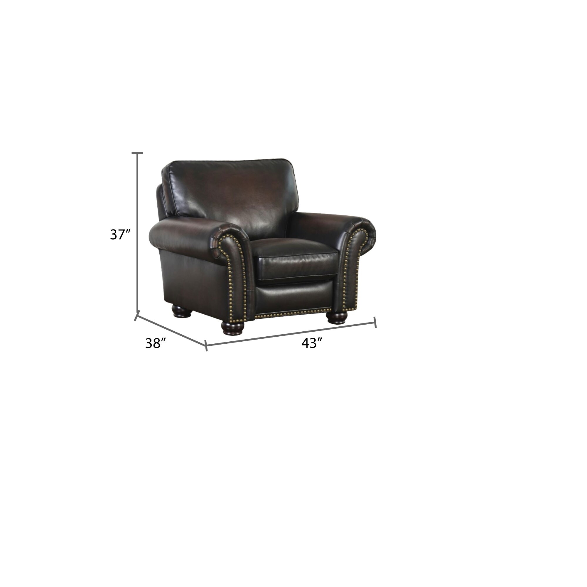 Braxton leather pushback recliner sale