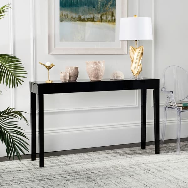 Safavieh Mid Century Kayson Scandinavian Lacquer Console Table 51 2 X 13 4 X 31 5 On Sale Overstock 13339550