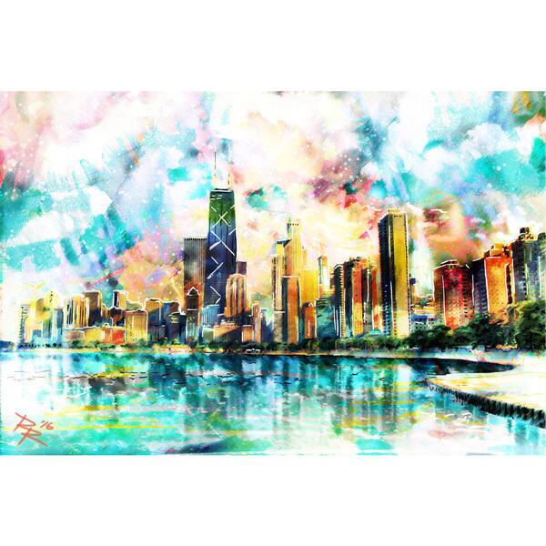 Chicago Skyline Painting