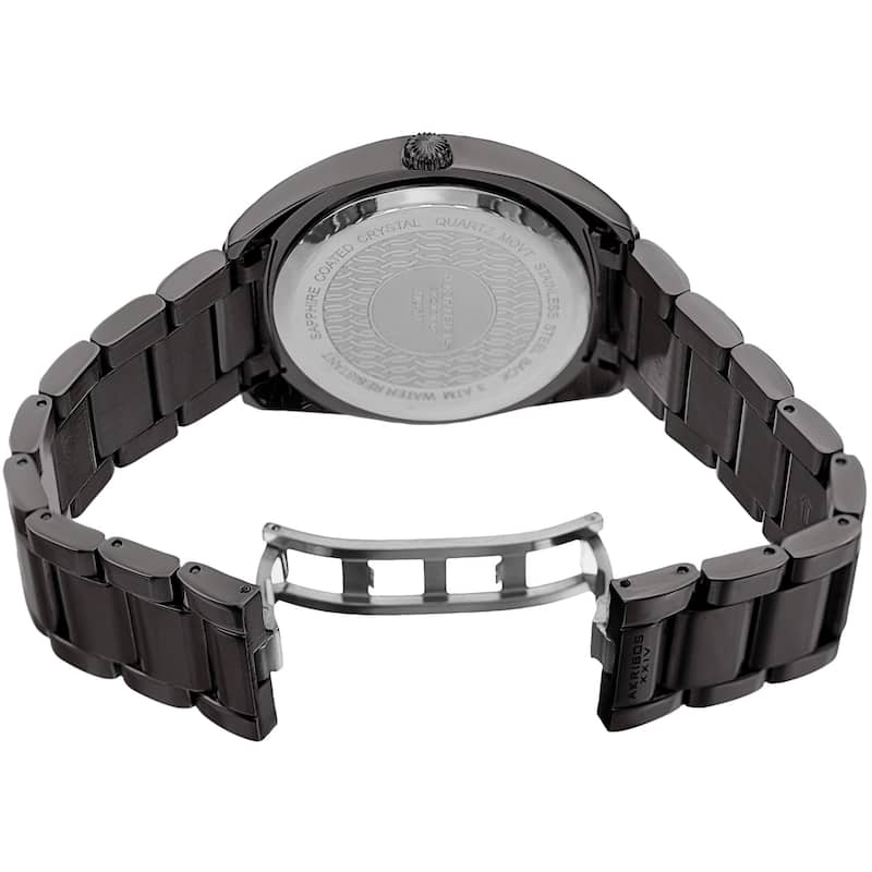 Akribos XXIV Men's Date Stainless Steel Bracelet Watch