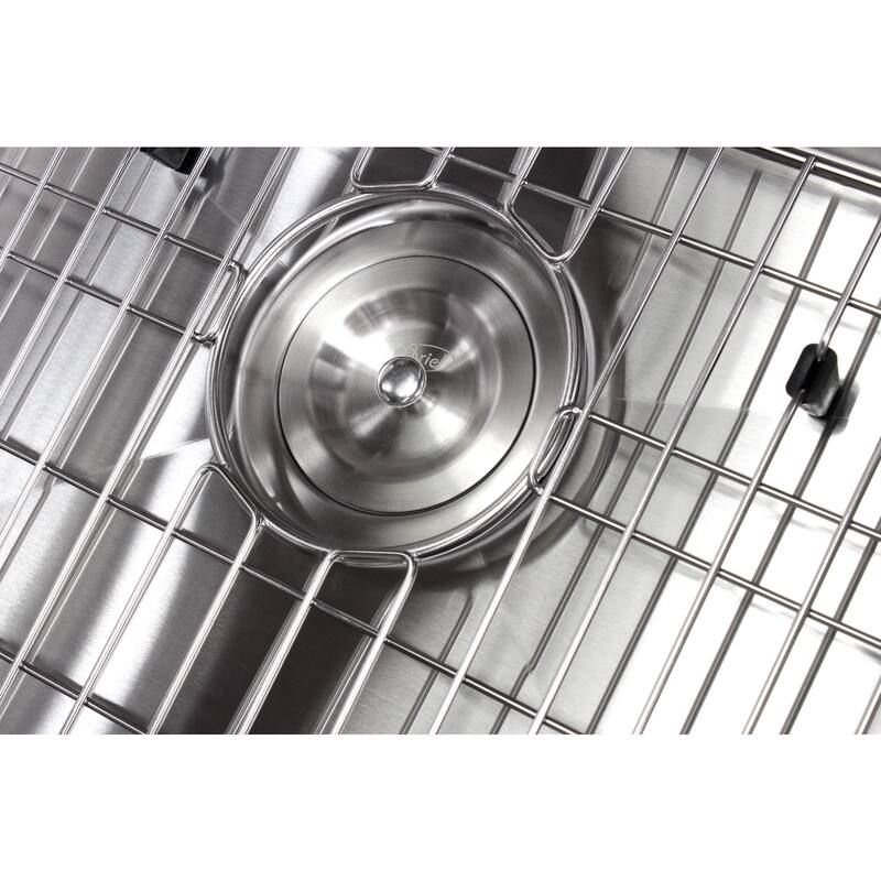 36-inch Stainless Steel Zero Radius Single Bowl 16-gauge Undermount Kitchen Sink