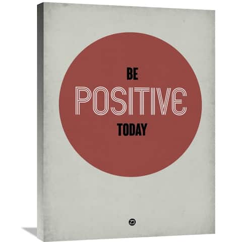 NAXART Studio 'Be Positive Today 1' Stretched Canvas Wall Art